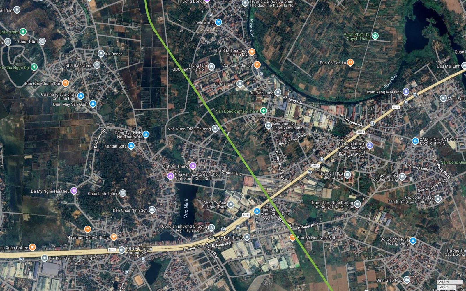 Tuyến metro số 11 Hà Nội cắt Quốc lộ 6 tại Chúc Sơn – Biên Giang, gần UBND phường Chương Mỹ