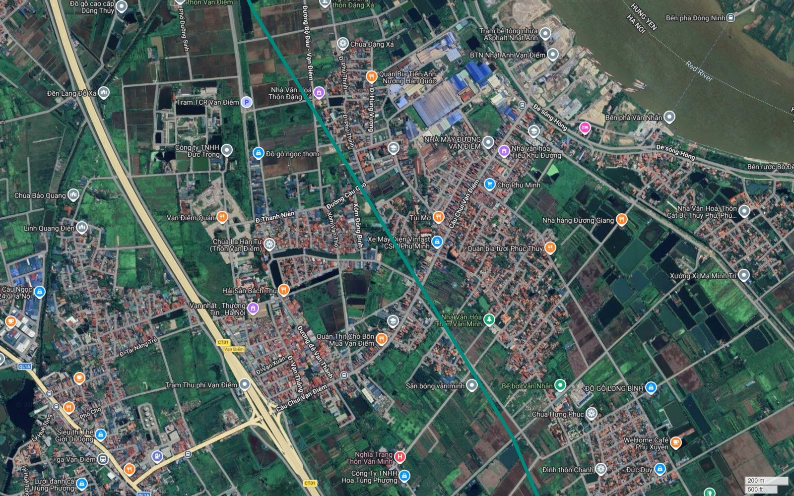 Tuyến metro số 12 Hà Nội qua khu Văn Minh và Minh Cường, tiến vào địa phận Phú Xuyên