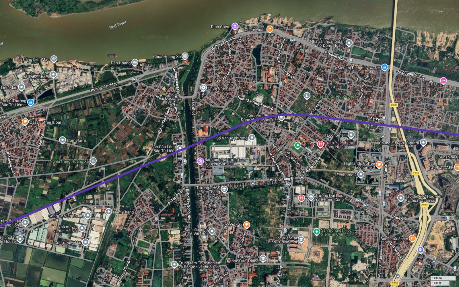 Tuyến metro số 14 Hà Nội đi qua Đông Ngạc gần Đình Chèm, Chùa Chèm và cụm chung cư Ecohome Bắc Cổ Nhuế