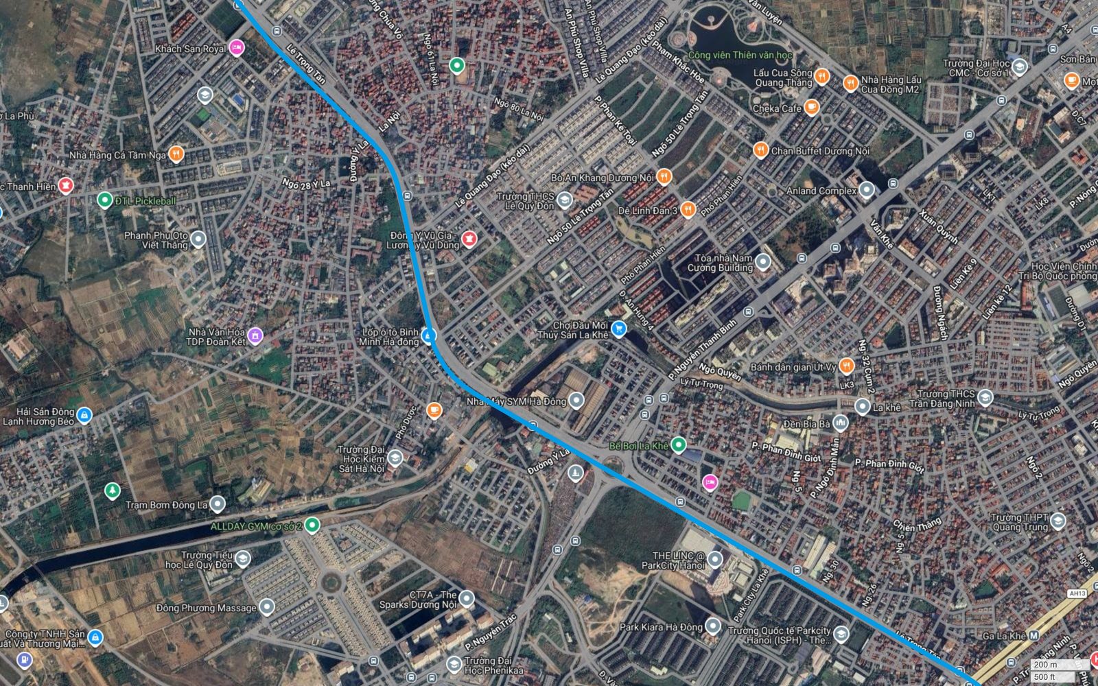 Tuyến metro số 15 Hà Nội qua La Khê, Hà Đông, đi cạnh Nhà máy SYM Hà Đông, ParkCity Hanoi, Đại học Phenikaa và Ga La Khê tuyến 2A