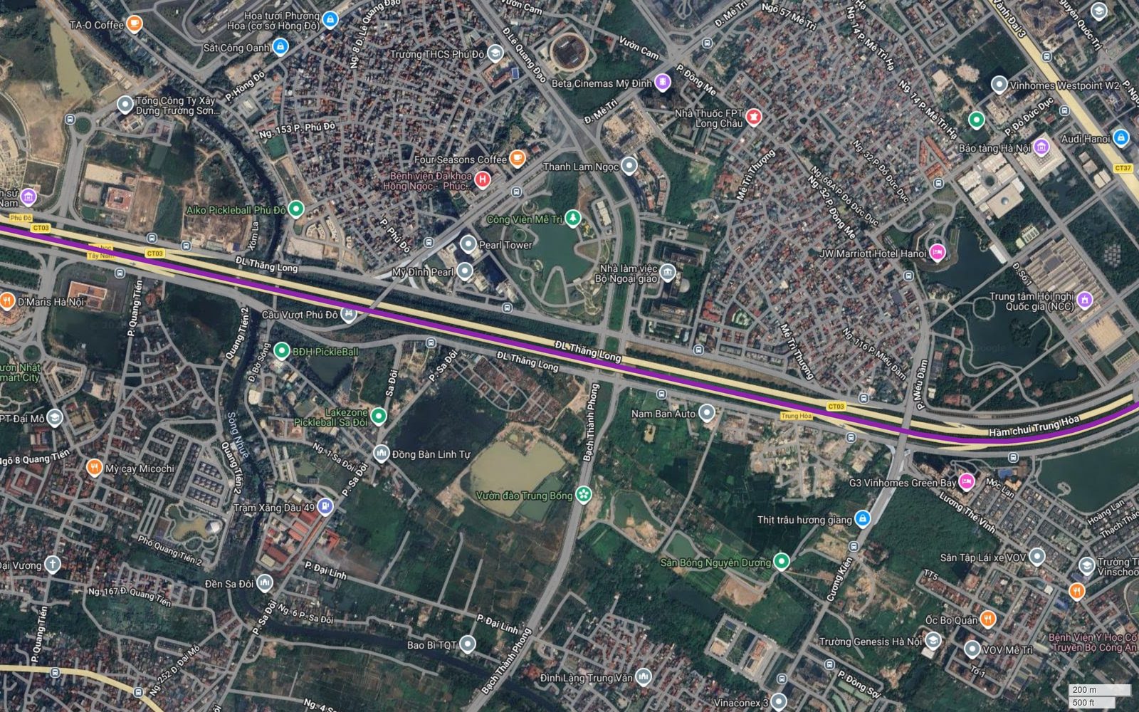 Tuyến metro số 5 Hà Nội qua Mễ Trì, cạnh Trung tâm Hội nghị Quốc gia, JW Marriott và Bảo tàng Hà Nội