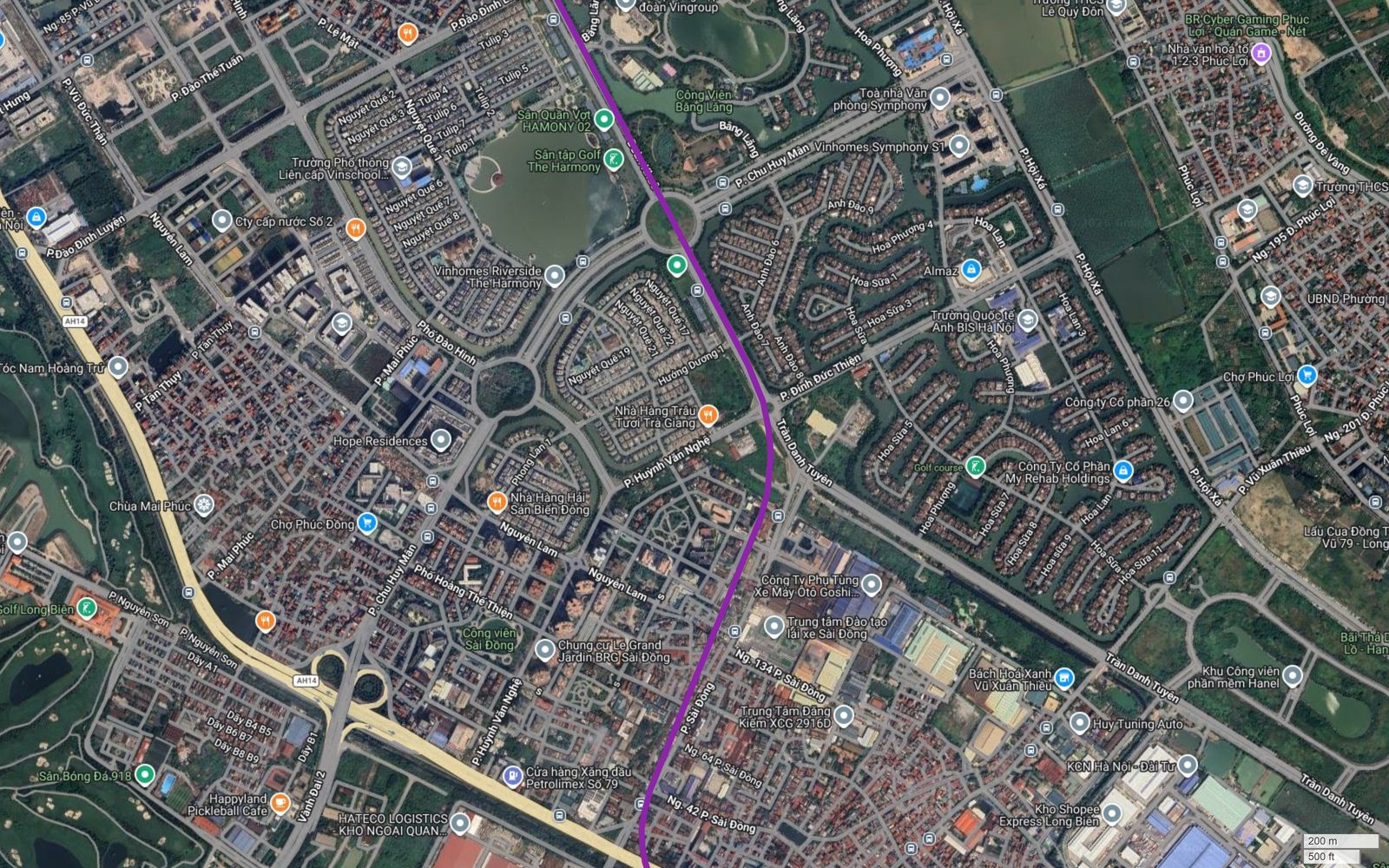 Tuyến metro số 5 Hà Nội qua khu Sài Đồng, cạnh Le Grand Jardin BRG, Công viên Sài Đồng và Khu công viên phần mềm Hanel