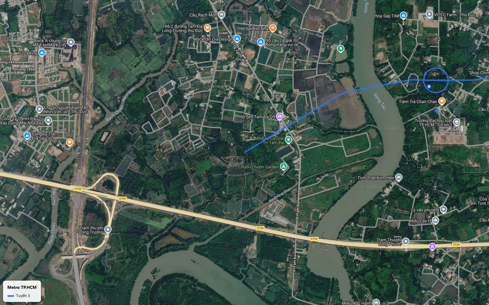 Lộ trình tuyến metro số 5 TP.HCM: từ Thủ Đức đến Bình Chánh